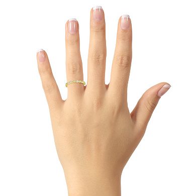 Alyson Layne 10k Gold 3/8 Carat T.W. Lab Grown Diamond Oval & Round Eternity Band