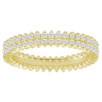Alyson Layne 10k Gold 1 Carat T.W. Lab-Grown Diamond Full Eternity Band