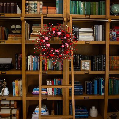 nearly natural Artificial Valentine's Day Heart & Berry Twig Wreath