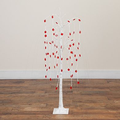 nearly natural Pre-Lit Artificial Willow Tree with 48 Heart Shaped LED Lights