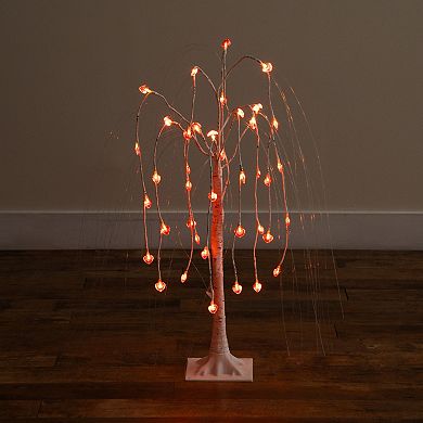 nearly natural Pre-Lit Artificial Willow Tree with 40 Heart Shaped LED Lights