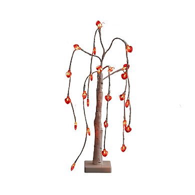 nearly natural Pre-Lit Artificial Willow Tree with 24 Heart Shaped LED Lights