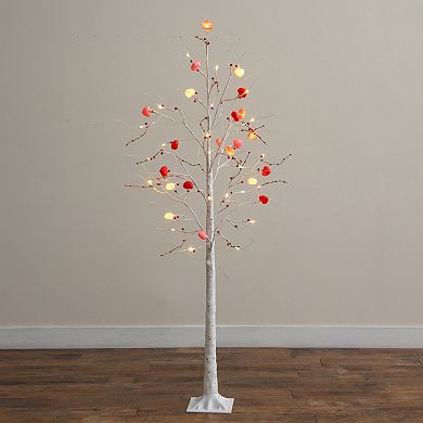nearly natural Pre-Lit Artificial Twig Tree with 96 Heart Shaped LED Lights