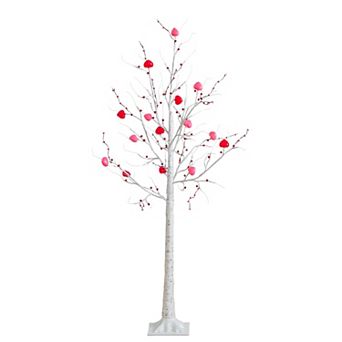 nearly natural Pre-Lit Artificial Twig Tree with 72 Heart Shaped LED Lights