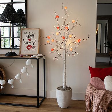nearly natural Pre-Lit Artificial Twig Tree with 72 Heart Shaped LED Lights