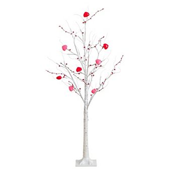 nearly natural Pre-Lit Artificial Twig Tree with 48 Heart Shaped LED Lights