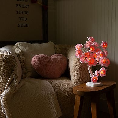 nearly natural Pre-Lit Artificial Twig Tree with 24 Rose Shaped LED Lights