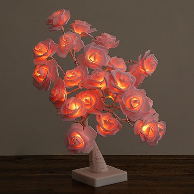 nearly natural Pre-Lit Artificial Twig Tree with 24 Rose Shaped LED Lights
