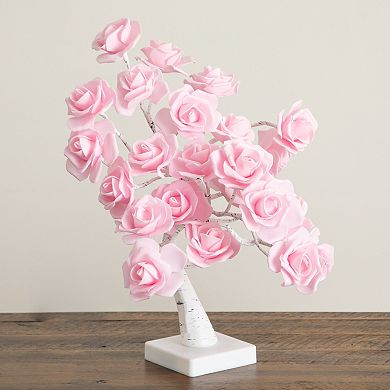 nearly natural Pre-Lit Artificial Twig Tree with 24 Rose Shaped LED Lights