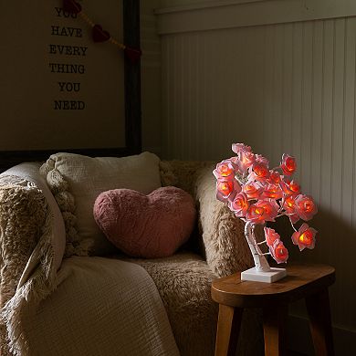 nearly natural Pre-Lit Artificial Twig Tree with 24 Rose Shaped LED Lights