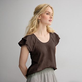 Women's Sonoma Goods For Life® Flutter Sleeve Tee