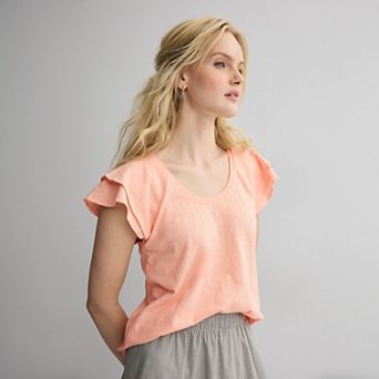 Women's Sonoma Goods For Life® Flutter Sleeve Tee