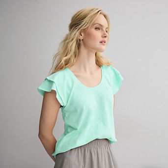 Women's Sonoma Goods For Life® Flutter Sleeve Tee