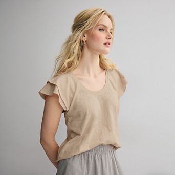 Women's Sonoma Goods For Life® Flutter Sleeve Tee