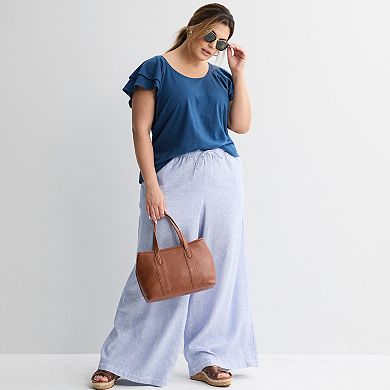 Plus Size Sonoma Goods For Life® Flutter Sleeve Tee