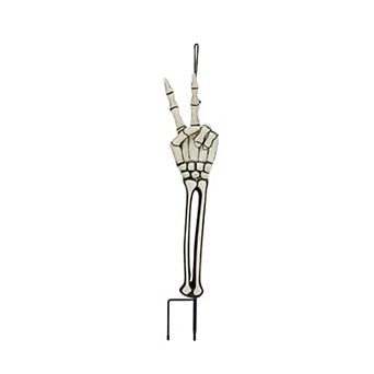 Celebrate Together™ Halloween Metal Skeleton Peace Garden Stake Outdoor Decor