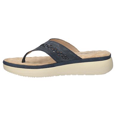 Easy Street Sonny Women's Platform Thong Sandals