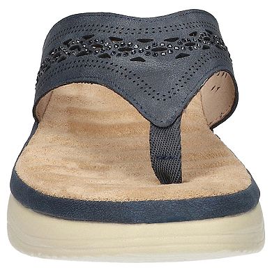 Easy Street Sonny Women's Platform Thong Sandals