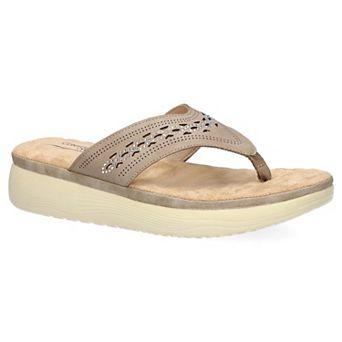 Easy Street Sonny Women's Platform Thong Sandals