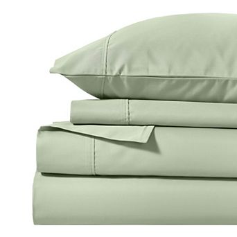SUPERIOR Solid 1000 Thread Count Cotton Blend Deep Pocket Sheet Set