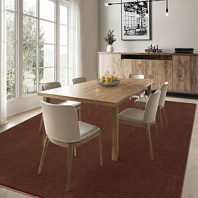 Modern Solid Color Minimalist Area Rug Machine Washable Non Slip Carpet for Living Room Bedroom