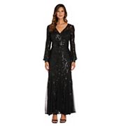 kohls long black dress Womens Maxi Sleeve Dresses, Clothing Orange dress Elegant Woman in Black Waist Size:33″