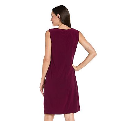 Petite R&M Richards 2-Piece Paisley Printed Mesh Jacket Dress