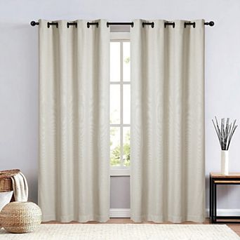 Sun Shield Cabella 2-Pack Linen-Blend Blackout Grommet Window Curtain Set