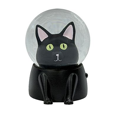 Celebrate Together™ Halloween Mini Black Cat Snow Globe Table Decor