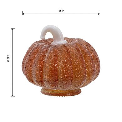 Celebrate Together™ Halloween Mini Glitter Glass Pumpkin Table Decor