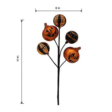 Celebrate Together™ Halloween Pumpkin & Bauble Artificial Botanical Stem
