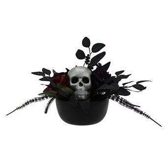 Celebrate Together™ Artificial Potted Botanical with Skulls