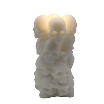 Celebrate Together™ Halloween Skulls LED Pillar Candle