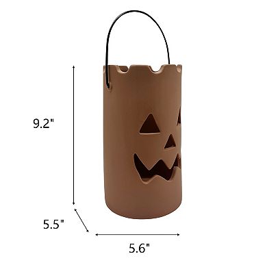 Celebrate Together™ Halloween Terracotta Jack O' Lantern Candle Holder