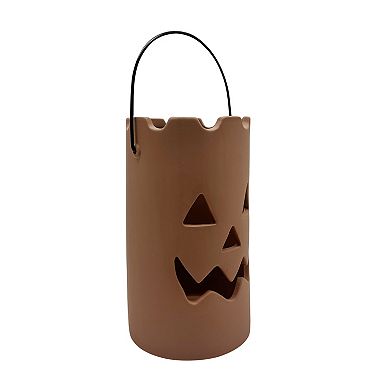Celebrate Together™ Halloween Terracotta Jack O' Lantern Candle Holder