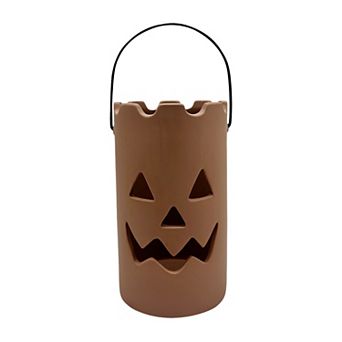 Celebrate Together™ Halloween Terracotta Jack O' Lantern Candle Holder