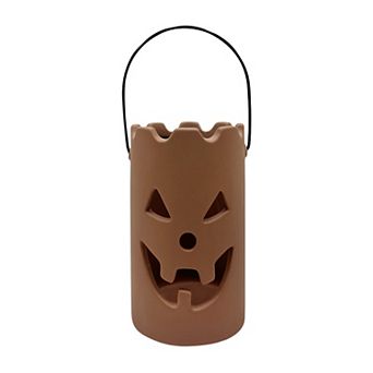 Celebrate Together™ Halloween Terracotta Jack O' Lantern Candle Holder