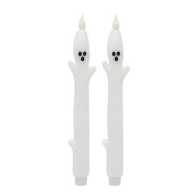Celebrate Together™ Halloween Ghost LED Taper Candles Set of 2