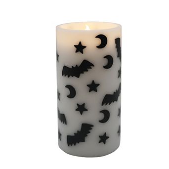 Celebrate Together™ Halloween Bats Night Sky LED Pillar Candle