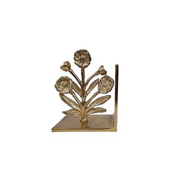 Sonoma Goods For Life® Brass Tone Botanical Bookend
