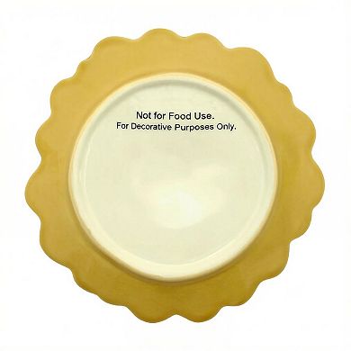 Everyday Decor Shaped Sunflower Ceramic Tray Table Decor