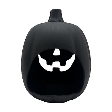 Celebrate Together™ Halloween Black Terracotta Jack O' Lantern Decor