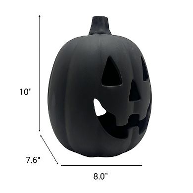 Celebrate Together™ Halloween Black Terracotta Jack O' Lantern Decor