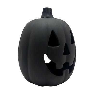 Celebrate Together™ Halloween Black Terracotta Jack O' Lantern Decor