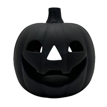 Celebrate Together™ Halloween Black Terracotta Jack O' Lantern Decor