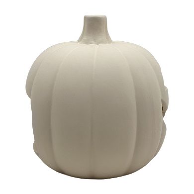 Celebrate Together™ Halloween White Terracotta Jack O' Lantern Decor