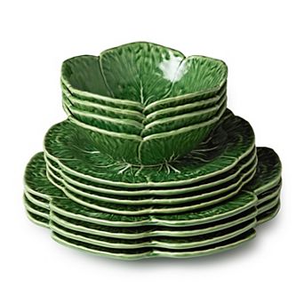 Certified International Le Jardin 12 pc Cabbage Dinnerware Set