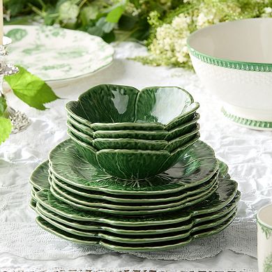 Certified International Le Jardin 12-Piece Cabbage Dinnerware Set