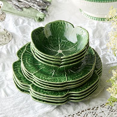 Certified International Le Jardin 12-Piece Cabbage Dinnerware Set