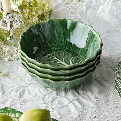 Certified International Le Jardin 4-Piece Cabbage Soup Bowl